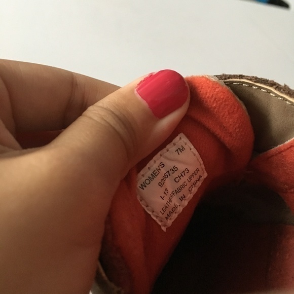 Sperry TopSider‎ Bluefish Greige Orange Dot Sequins Tan Womens Size 7M Sl… - Picture 7 of 8